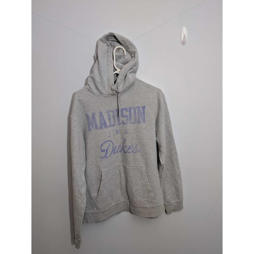 Z1 JAMES MADISON DUKES Fanatics Gray NCAA Pullover Hoodie Sweatshirt Size Lg